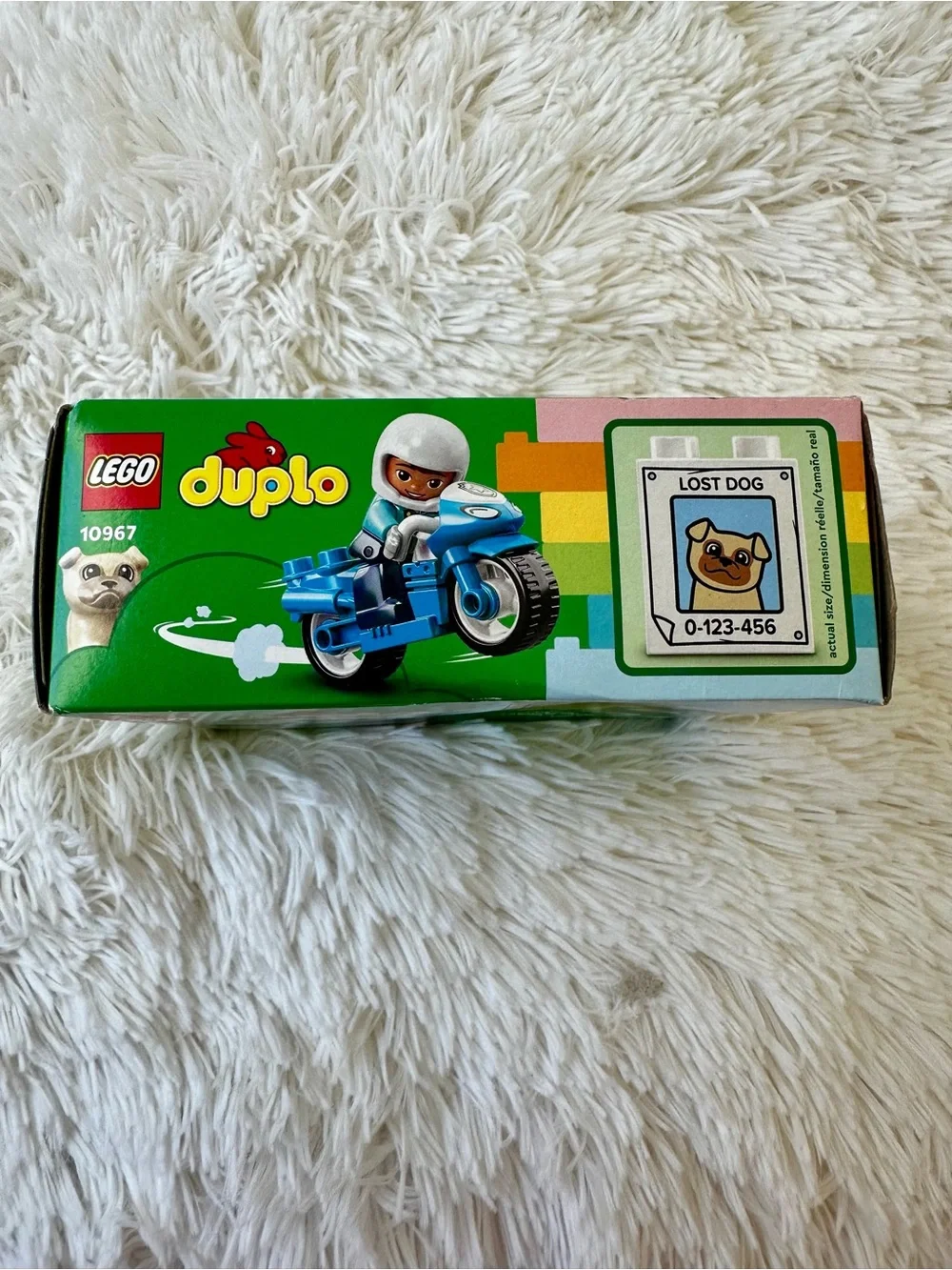 LEGO DUPLO 10967 Police Motorcycle Building Set 5 Pieces Sealed New Toddler Toy